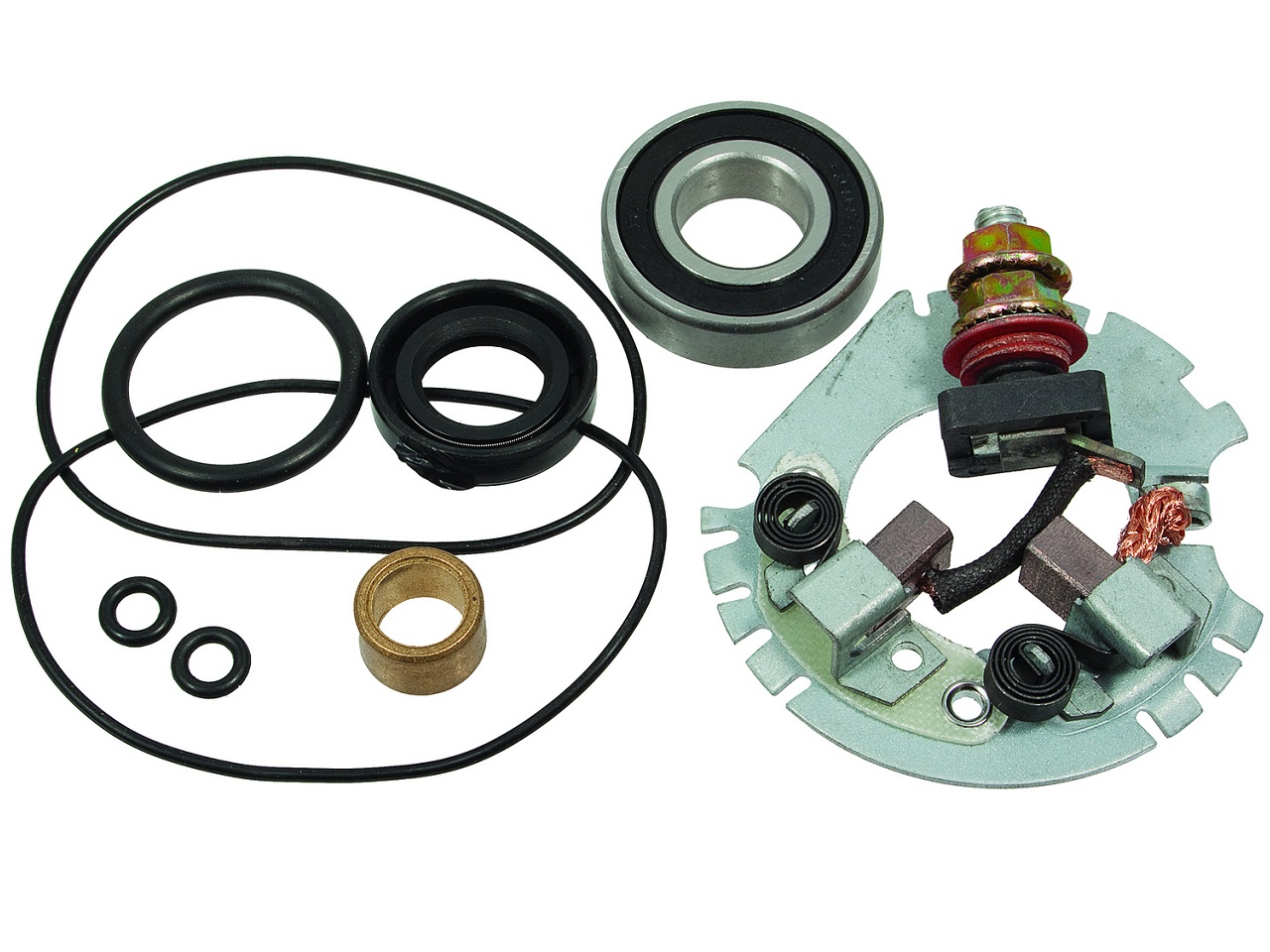 Starter Motor carbon brush set Honda TRX Kawasaki ZX Suzuki GS moto-4 - Click Image to Close
