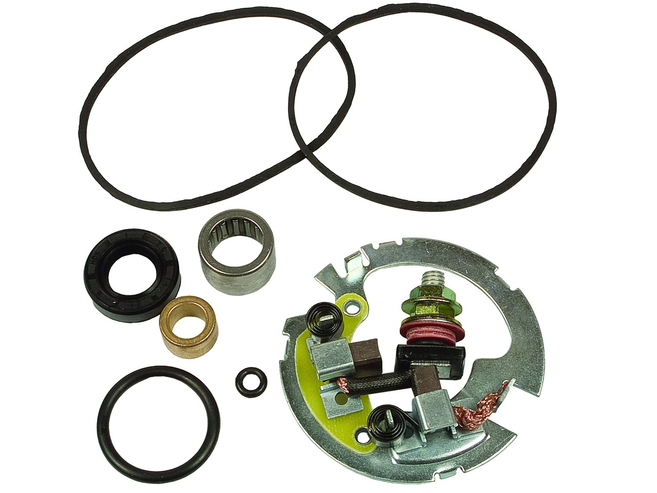 Starter Motor carbon brush set Arctic Cat 250 300 Honda CBR600F NX650 TRX XR650 Kawasaki ZR Suzuki LT Yamaha FZR600 - Click Image to Close