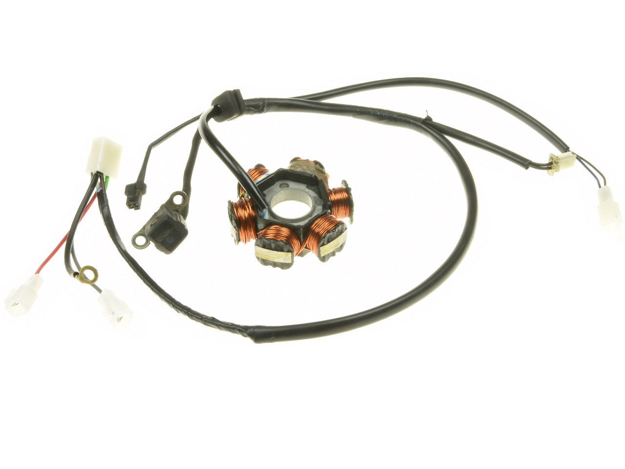LML 125 4T stator dynamo alternator coils repair rewinding - Click Image to Close
