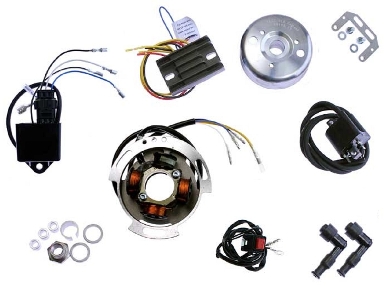 Stator Kit - STK-102D-DC BSA Norton Royal Enfield Triumph stator alternator lighting ignition - Click Image to Close