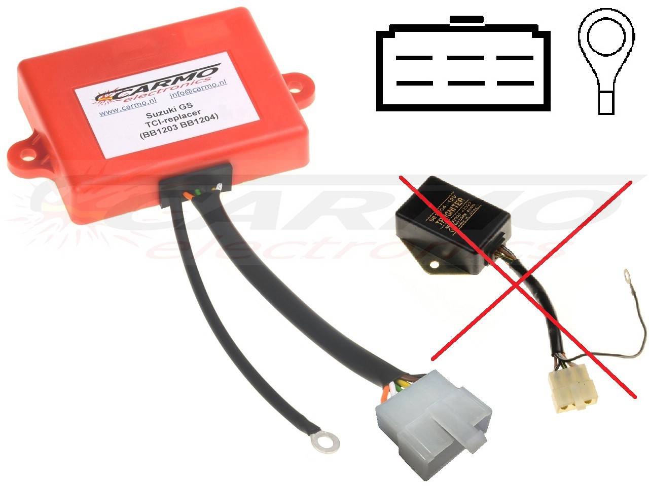 Suzuki GS400 GSX400 GS500 GS550 GS650 CDI-box igniter ignition 32900-33220, 32900-47320 - Click Image to Close