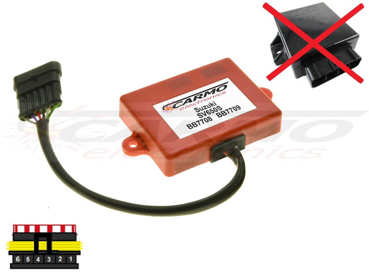 Suzuki SV650S SV650N SV650 igniter ignition module CDI TCI Box (BB7708, J54, BB7709, J55) - Click Image to Close