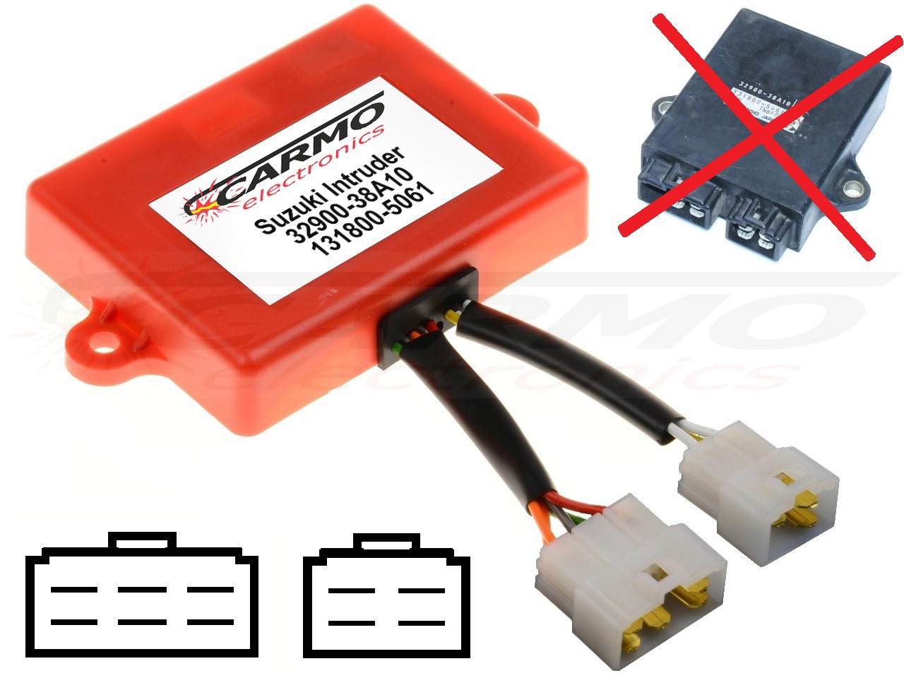 Suzuki VS600 VS700 VS750 VS800 intruder igniter ignition module CDI TCI Box (32900-38A10, 131800-5061) - Click Image to Close