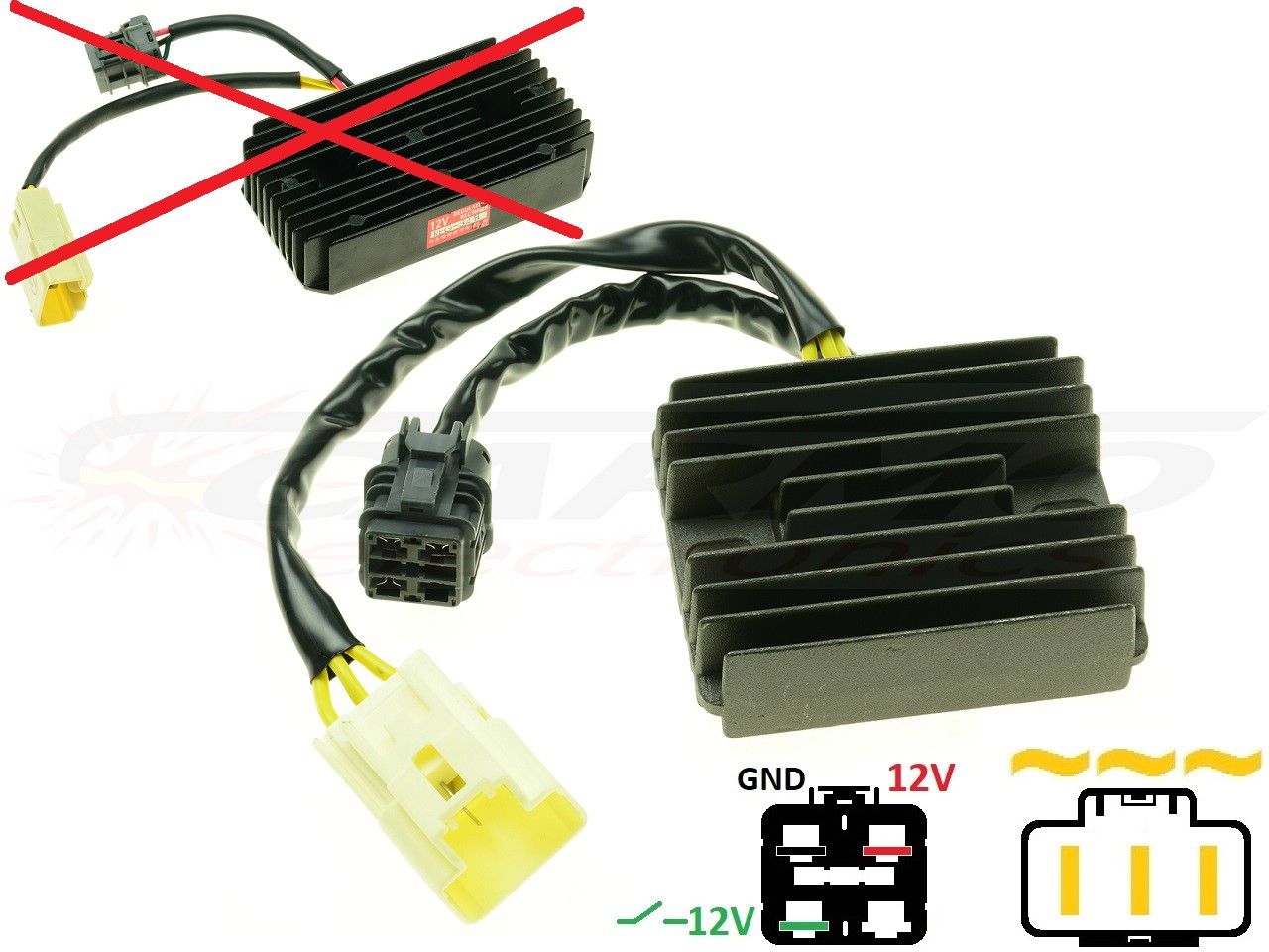 CARR694-TGB TGB 300XL large - MOSFET Voltage regulator rectifier - Click Image to Close