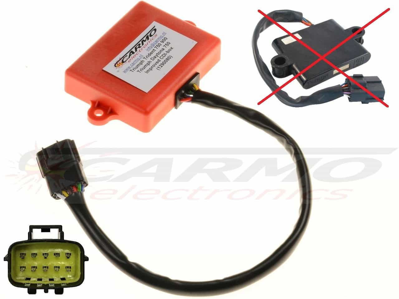 Triumph Daytona Trident Speed Triple 750 (1290080) igniter ignition module CDI TCI Box - Click Image to Close