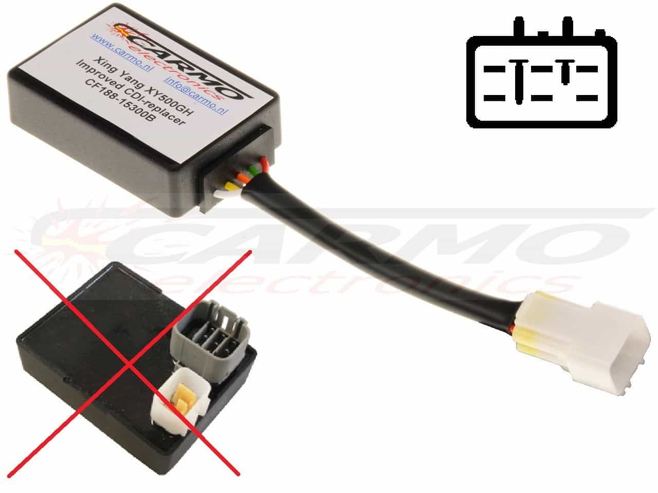 Improved Xinyang XY500 igniter ignition module CDI TCI Box - Click Image to Close