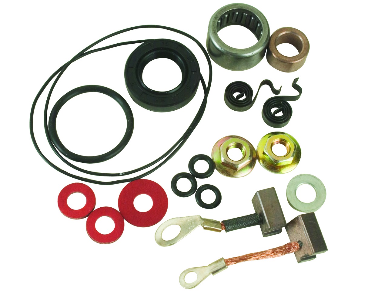 Starter Motor carbon brush set Yamaha FZR400 SR185 XS400 YFB250 YFM250 YTM200 YTM225 - Click Image to Close