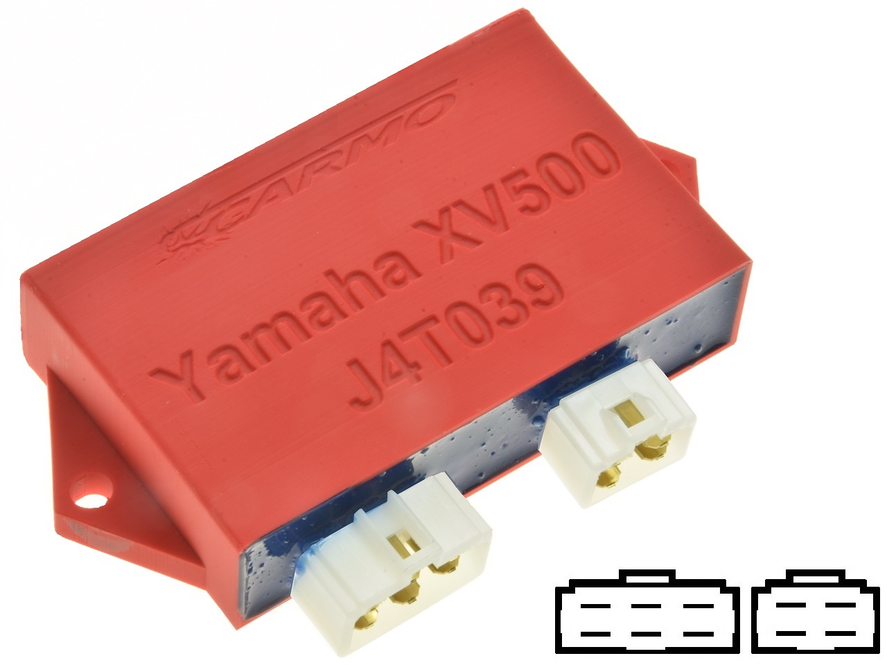 Yamaha XV500 Virago igniter ignition module CDI TCI Box (J4T039, 4FT-00, 4FT-82305-00-00) - Click Image to Close