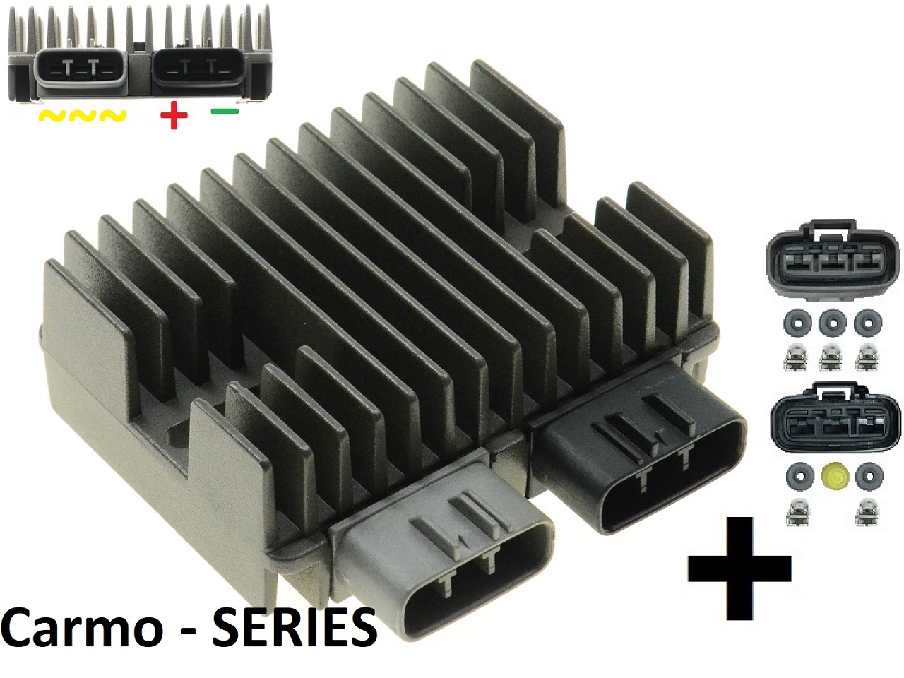 CARR5925-SERIE - MOSFET SERIE SERIES Voltage regulator rectifier (improved SH847) like compu-fire + connectors - Click Image to Close