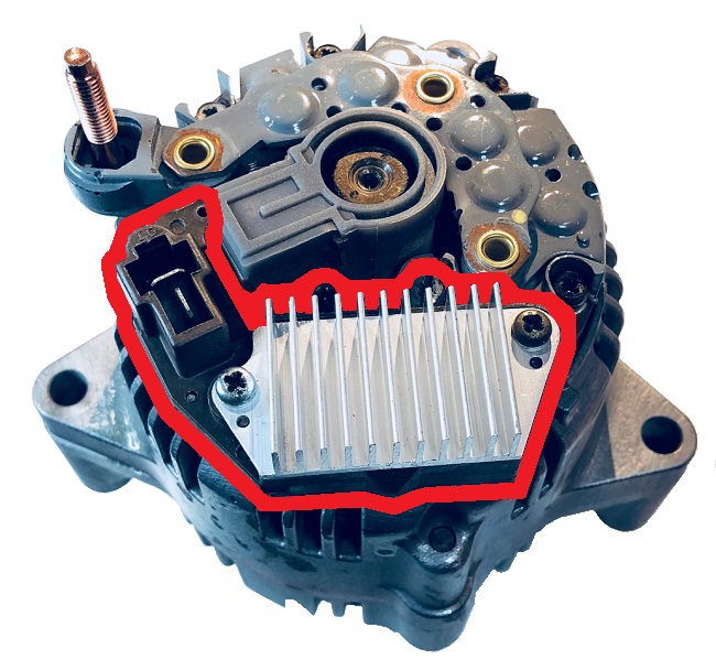 Motorbike alternator regulator